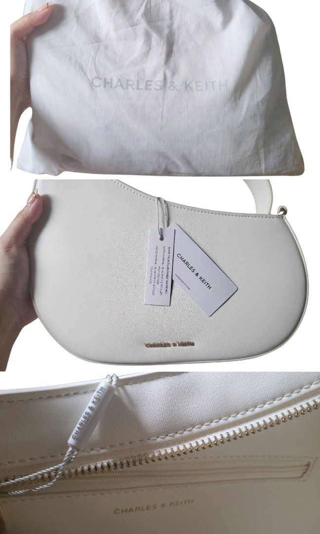 Charles and Keith Agatha Chain-Strap Shoulder Bag (Category: Shoulder Bags) located in Manila. Submitted by vialuna (Listing ID 1439813857, Image 2). Description: Used twice only Rfs: Need funds for BTS Concert.