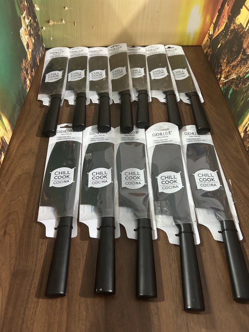 Chill Cook Cocina Spatula Set - Black Handle (Category: Other Kitchenware & Tableware) located in Angeles City. Submitted by kimkant06043026 (Listing ID 1439915126, Image 2). Description: - Chill Cook Cocina knife - Durable black handles - Wide, flat blades for versatile use (flipping, spreading, serving) - Ideal for baking, cooking, and grilling - Essential kitchen tools for every home cook.