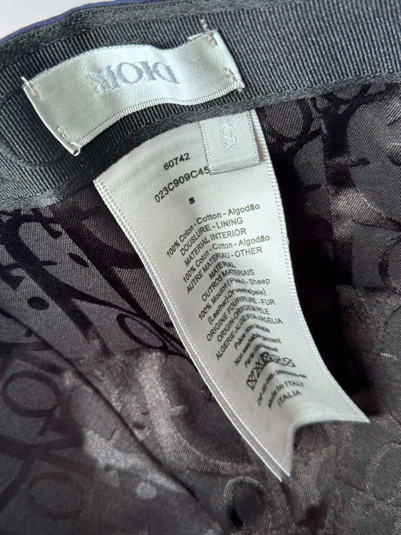 Christian Dior Atelier Paris Cap (Category: Caps & Hats) located in Manila. Submitted by lovedbycm (Listing ID 1439983593, Image 2). Description: - Authentic Christian Dior Atelier Paris Cap - Iconic Dior Monogram Lining - Made in Italy - 100% Cotton with Leather Details - Adjustable Strap for a Comfortable Fit - Stylish and Fashion-Forward Accessory For Sale Authentic Dior "Christian Dior Atelier" Baseball Cap Blue cotton canvas 9/10 condition S