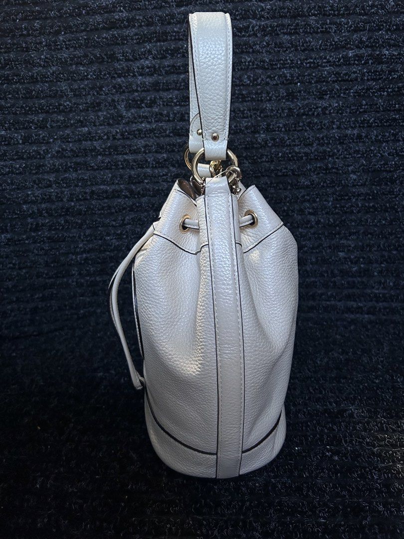 Coach Dempsey Drawstring Bucket Bag (Category: Luxury Bags & Wallets) located in Pasig City. Submitted by califinestcollectibles (Listing ID 1439909738, Image 3). Description: Length : 28cm Width : 14cm Height: 25cm Original/Authentic Actual and Detailed Pictures are Posted Pick Up at One Oasis condominium ortigas extension pasig city Or Delivery via Lalamove,Jnt, LBC cod/cop JNT (payment first basis,gcash) THANKYOU!.