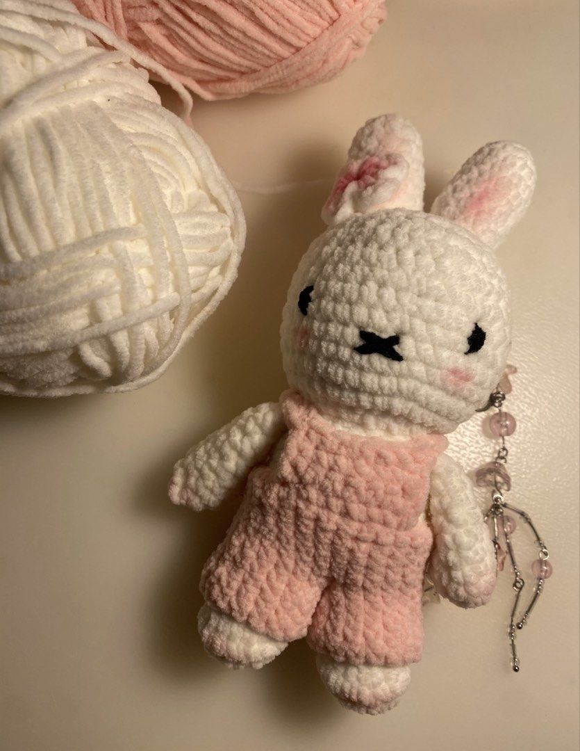 CROCHET MIFFY AMIGURUMI (Category: Plushies & Soft Toys) located in Manila. Submitted by xiaauma (Listing ID 1439839598, Image 1). Description: OPEN FOR COMMISIONS (I can add a keychain upon request).