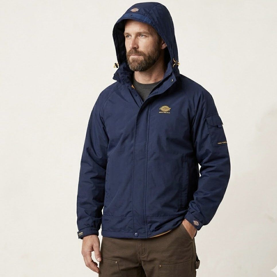Dickies Outdoor Jacket Waterproof (Category: Coats, Jackets and Outerwear) located in Irosin. Submitted by kylebri (Listing ID 1439968305, Image 2). Description: Dickies Outdoor Jacket Waterproof Detachable Hood good as new condition no issue 1 Medium ( 23W x 28L ) 1 XL ( 24W x 29L) direct message me ! 📥.