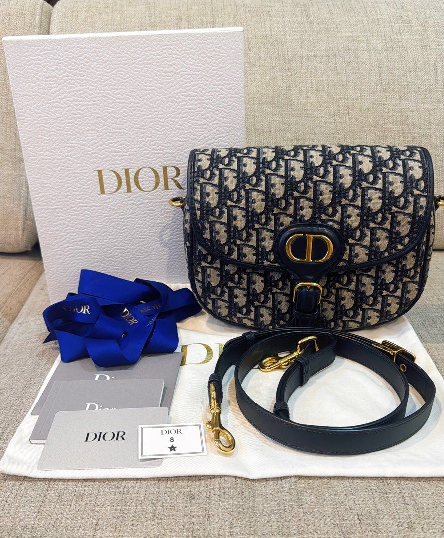 Dior Medium Bobby Bag in Oblique Canvas (Category: Luxury Bags & Wallets) located in Quezon City. Submitted by ljljt (Listing ID 1439986076, Image 1). Description: ✨ in good used condition ✨ comes with box, dustbag, and leather strap.