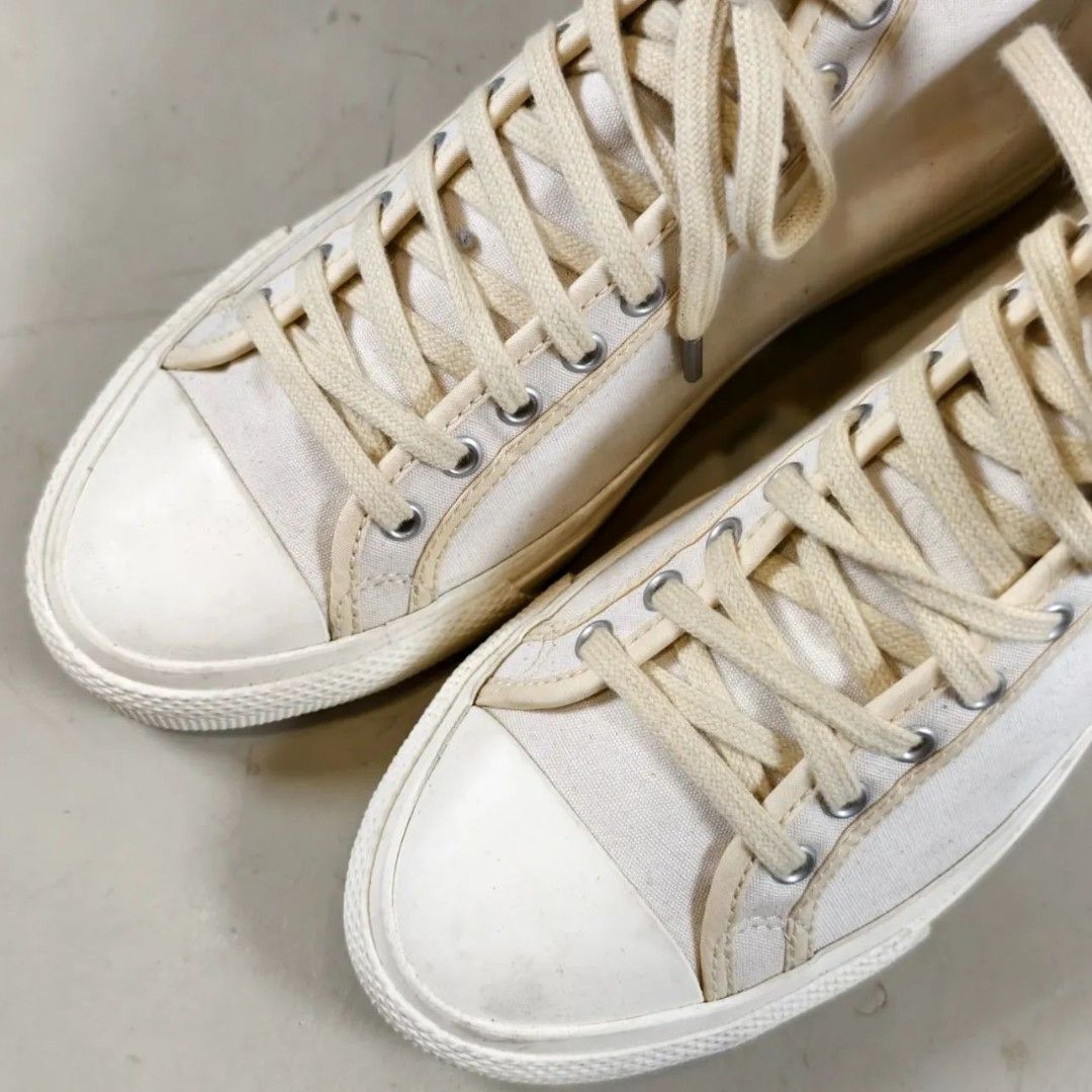 Double RL Mayport Canvas Mid Top Sneakers (Category: Sneakers) located in Roxas City. Submitted by fadesandpatinas (Listing ID 1439836394, Image 3). Description: Double RL Mayport Canvas Mid Top Sneakers Tagged 8 US TTS Authentic Double RL (RRL) Mayport canvas mid-top sneakers, crafted with the brand’s signature vintage-inspired approach to American sportswear. Built for durability and everyday wear, this pair combines rugged canvas construction 