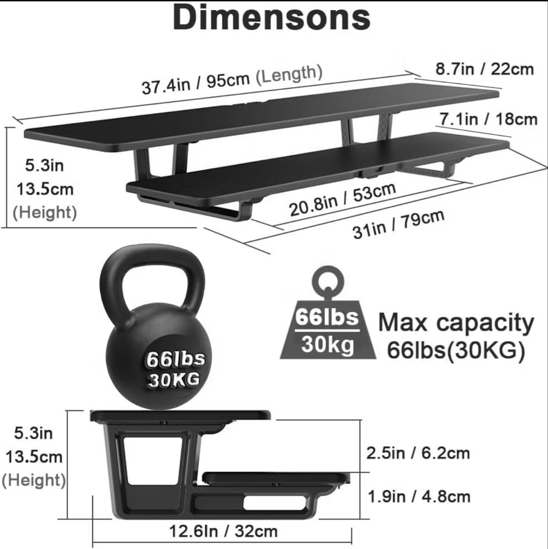 Dual Monitor Stand Laptop Stand Computer Stand Monitor Rack Desk ...