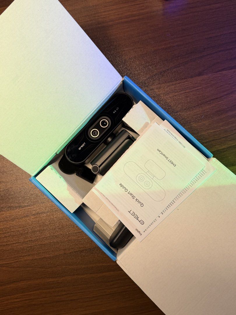 EMEET SmartCam C60E 4K Dual USB Webcam (Category: Webcams) located in Bacolod City. Submitted by BWMCAROUSEL (Listing ID 1439956921, Image 3). Description: - EMEET SmartCam C60E USB Webcam - Dual Camera System - Stunning 4K UHD Resolution - Includes Original Packaging - Comes with Quick Start Guide - Ideal for High-Quality Video Calls and Streaming.