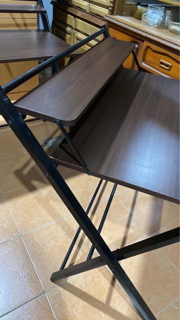 FOLDING STUDY TABLE ‼️ (Category: Announcements) located in Manila. Submitted by nanzkie_2015 (Listing ID 1439924990, Image 3). Description: FOLDING STUDY TABLE ‼️ L34.5 W21 H27.5;34 inches *metal frame 🏷️2,800 each.