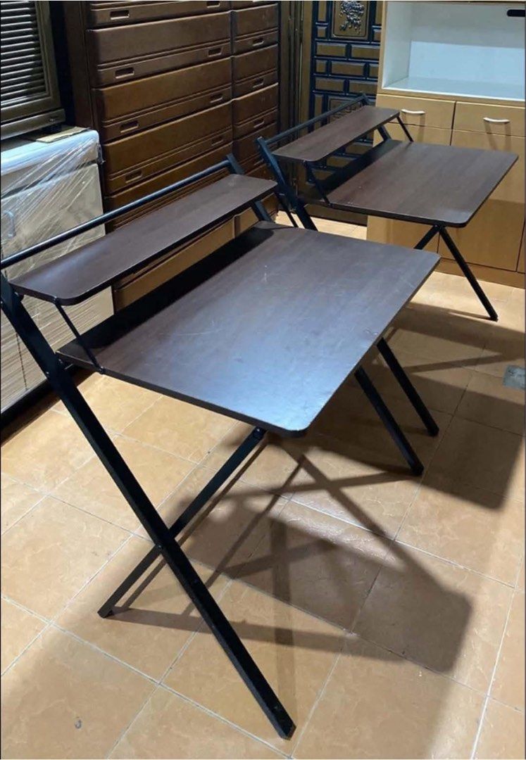 FOLDING STUDY TABLE ‼️ (Category: Announcements) located in Manila. Submitted by nanzkie_2015 (Listing ID 1439924990, Image 1). Description: FOLDING STUDY TABLE ‼️ L34.5 W21 H27.5;34 inches *metal frame 🏷️2,800 each.