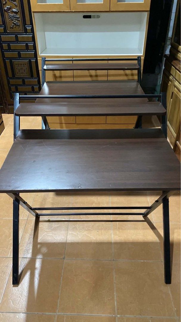 FOLDING STUDY TABLE ‼️ (Category: Announcements) located in Manila. Submitted by nanzkie_2015 (Listing ID 1439924990, Image 2). Description: FOLDING STUDY TABLE ‼️ L34.5 W21 H27.5;34 inches *metal frame 🏷️2,800 each.