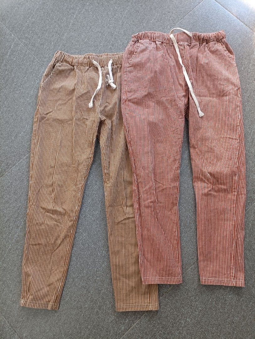 Garterized Pants for Women (Category: Other Bottoms) located in Banga. Submitted by princess.declutter (Listing ID 1439992720, Image 1). Description: Take all 2 for P220 Light and Dark brown color Waist: 32cm stretchable Length: 81cm.