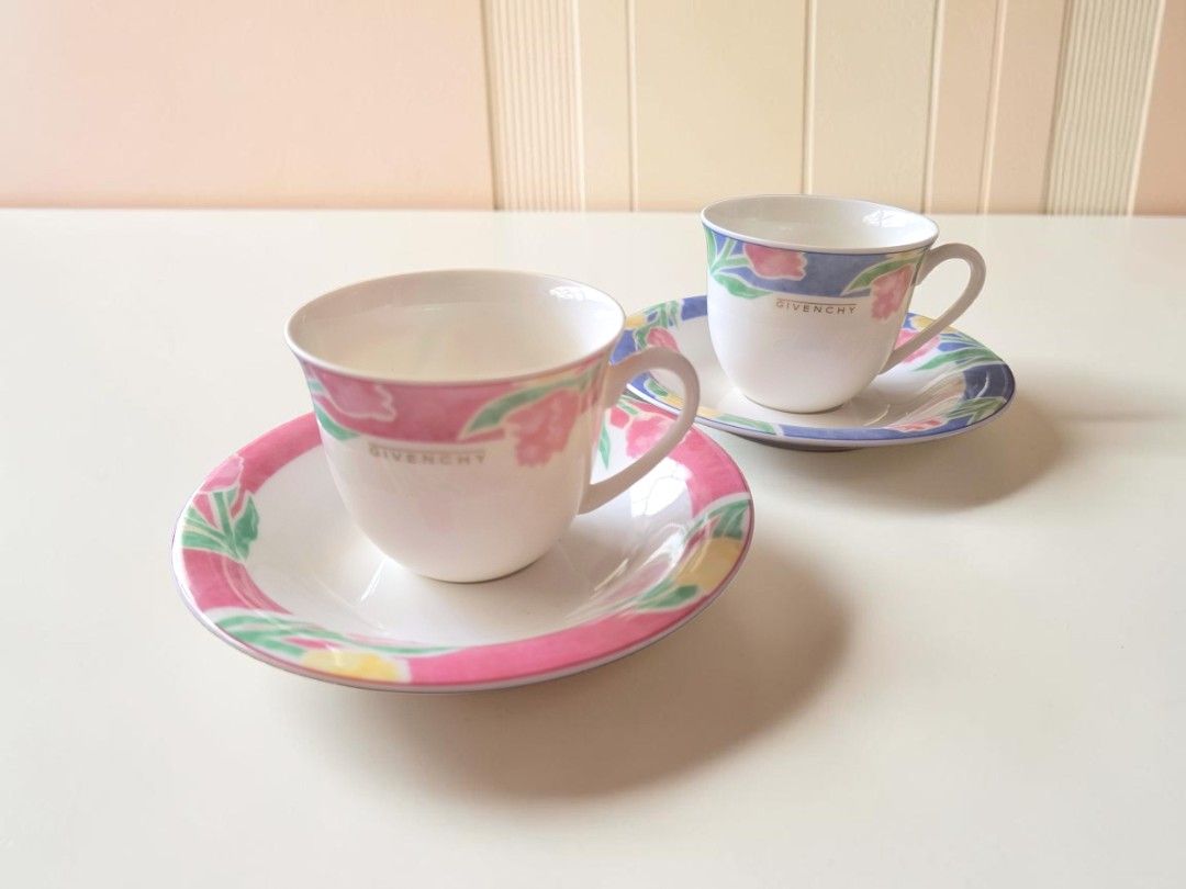 Givenchy Teacup Duo (2 sets) (Category: Coffee & Tea Tableware) located in Quezon City. Submitted by buybyestuffmnl (Listing ID 1439858808, Image 1). Description: .