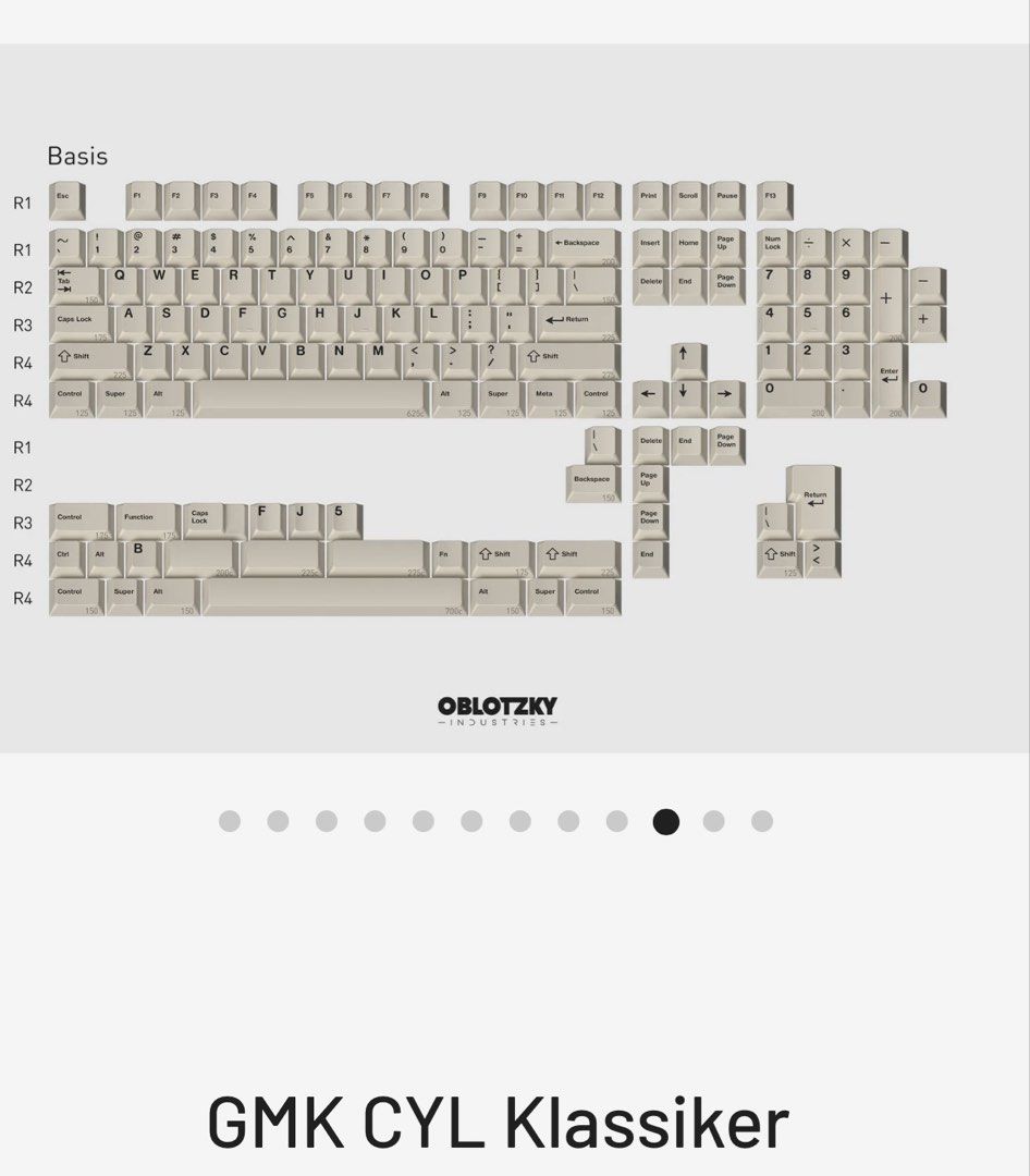 GMK CYL Klassiker Keycap Set463715690590382080