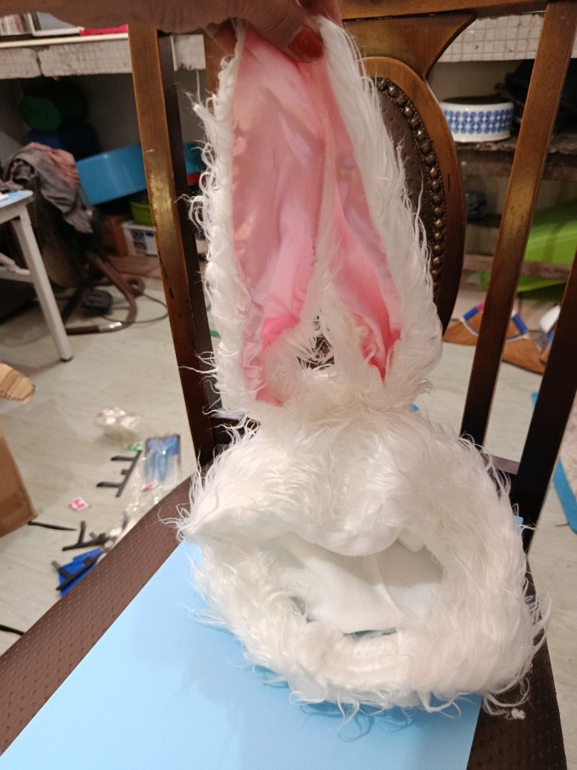 Head gear for costume pink white rabbit (Category: Hair Accessories) located in Quezon City. Submitted by kristal68 (Listing ID 1439942631, Image 1). Description: .