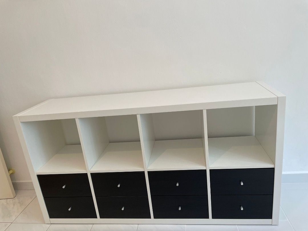 IKEA Kallax Storage Unit with Drawers, Furniture &amp; Home Living ...