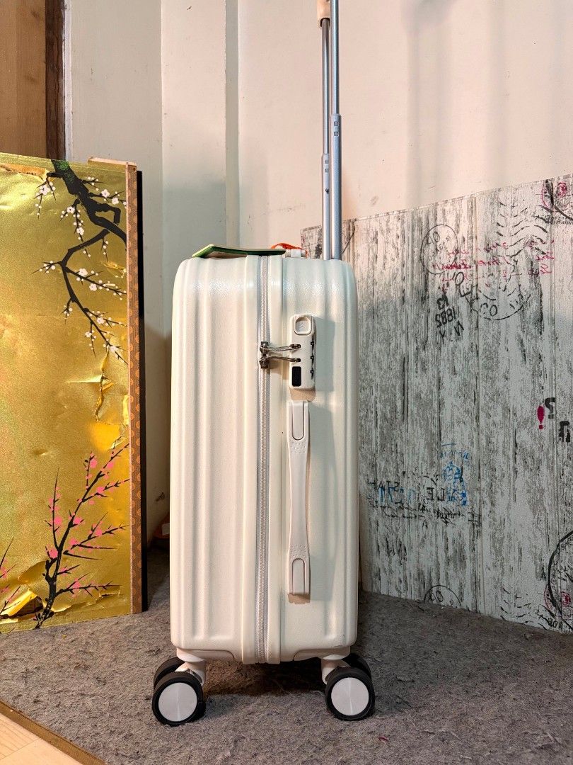 IMPORTED FROM JAPAN NO DECLARED BRAND SMALL SIZE LUGGAGE (Category: Luggage) located in Valenzuela. Submitted by danbhengsjapansuprlus (Listing ID 1439963666, Image 3). Description: 🇯🇵IMPORTED FROM JAPAN NO BRAND DECLARED SMALL SIZE LUGGAGE 🇯🇵 🎯 CODED LOCK 000 🎯 LIGHTWEIGHT 🎯 SMOOTH 360 WHEELS ROTATION 🎯 POLYCARBONATE CASE 🎯 TOP AND SIDE HANDLE CARRY 🎯 SMOOTH PUSH HANDLE TROLLEY 🎯 WIDE SPACE CAPACITY 🎯 WITH USB PORT SMALL DENT STILL I