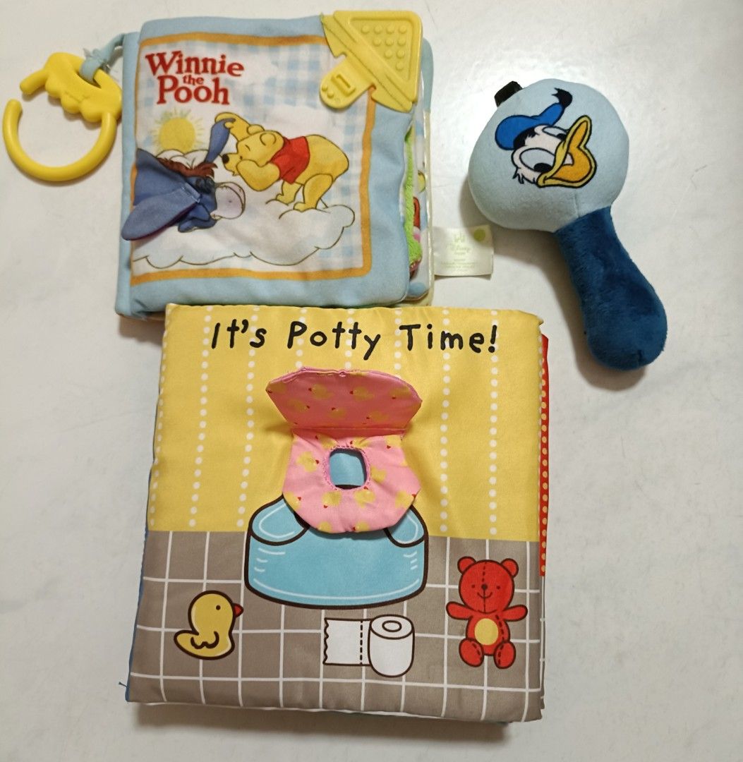 It's Potty Time! / Disney Baby Winnie the Pooh Soft Cloth Book & Donald ...