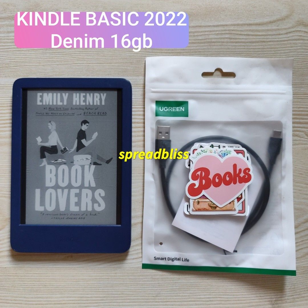 Kindle Basic 2022 Denim 16gb (Category: E-Readers) located in Manila. Submitted by spreadbliss (Listing ID 1439818358, Image 1). Description: KINDLE BASIC 2022 Denim 16gb 11th Gen - not for nitpicky - some physical flaws, you can apply skin & skin protector to cover flaws Inclusions: Unit, cable, free stickers 📌 Manila Nationwide shipping MOP: COD/COP, GCash/Maya, bank transfer MOD: Grab, Lalamove, J&T, LBC NO LOWBALLERS PLS. Thank you!.