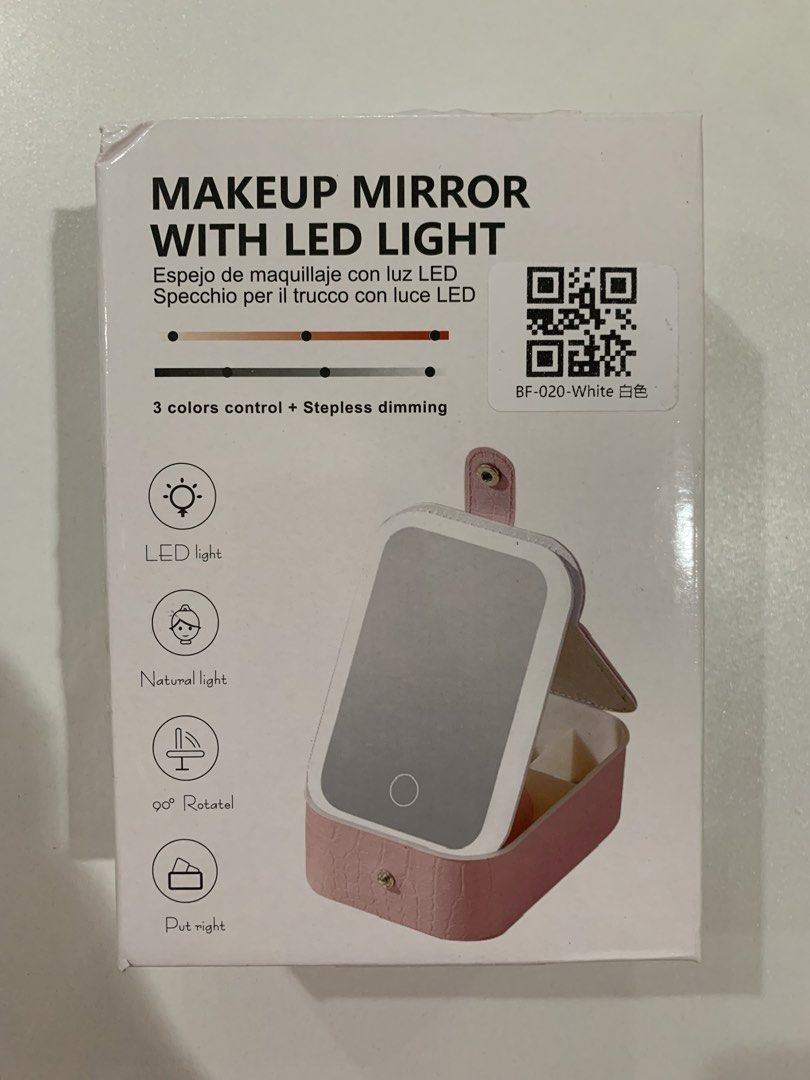Make up mirror with led light (Category: Makeup) located in Quezon City. Submitted by jaianaapura (Listing ID 1439827125, Image 3). Description: 💯 authentic brandnew and High quality Yes to retail wholesale and bulk orders Bulk orders have discounts Minimum order quantity 100pcs. .
