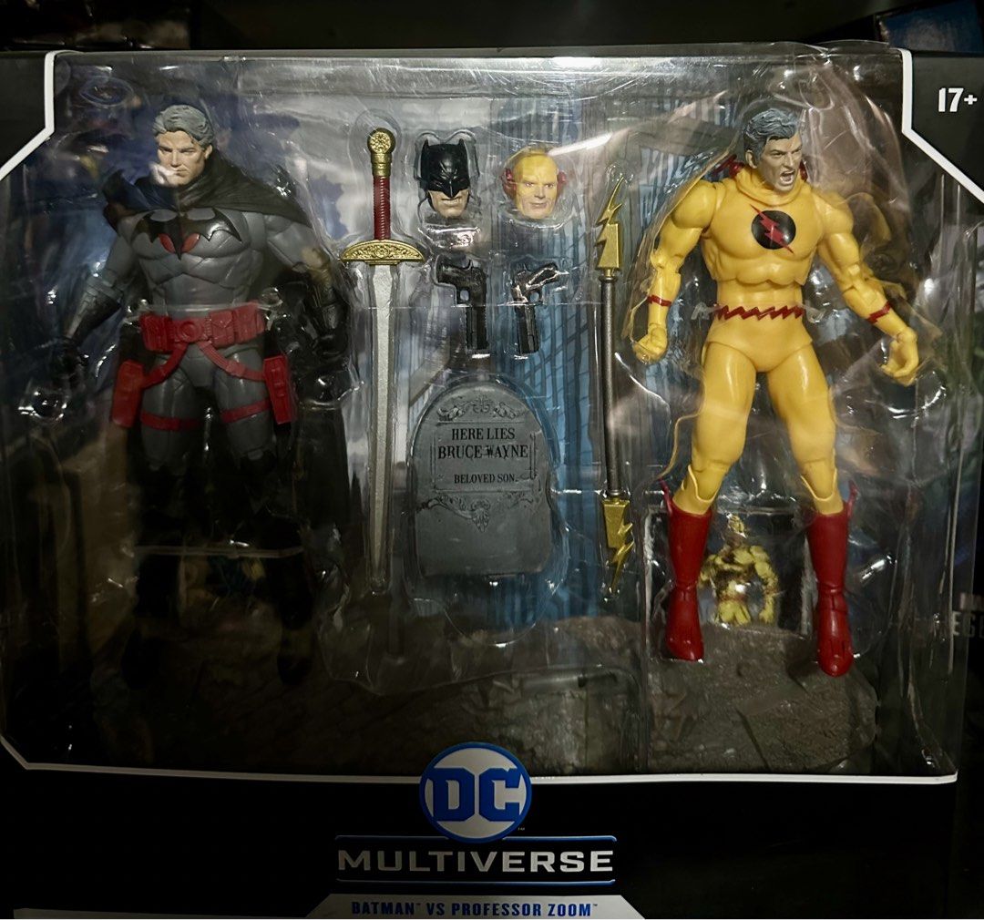 McFarlane Batman Vs Professor Zoom Flashpoint (Category: Figurines & Statues) located in Binan City. Submitted by elf.0000 (Listing ID 1439846441, Image 2). Description: P3,300.00 plus sf Sealed but box is not in mint or perfect condition Payment via gcash Ship thru j&t.