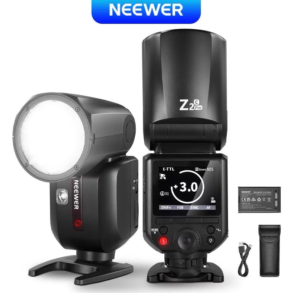 Neewer Z2-S Pro TTL Li-ion Camera Flash (Category: Flashes) located in Manila. Submitted by chandlerjoey73 (Listing ID 1439887052, Image 1). Description: Once lang nagamit - Neewer Z2-S Pro TTL Flash for Nikon cameras. - Includes: Flash unit, battery, charger, mini USB cable, and protective pouch. - Built-in LED modeling light. - Supports 2.4G wireless transmission..