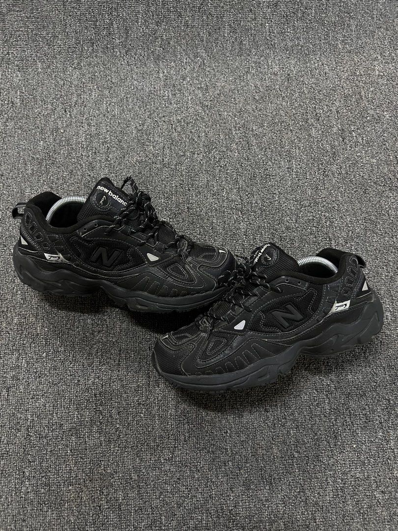 New Balance 703 Triple Black (Category: Sneakers) located in Cebu City. Submitted by beyond.curations (Listing ID 1439887621, Image 3). Description: New Balance 703 Triple Black Size : 9 US No Seps Outsole : 90% .