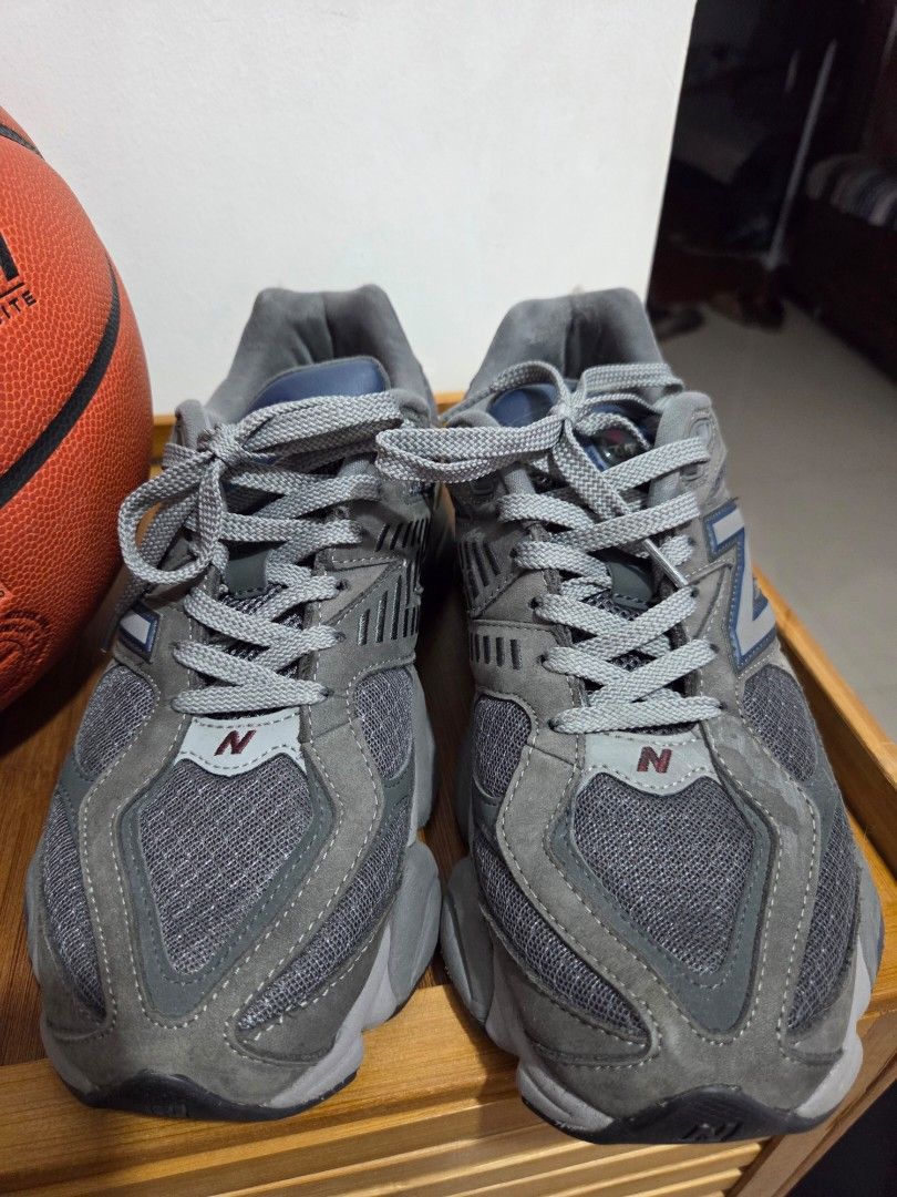 New Balance 9060 Grey Sneakers (Category: Sneakers) located in Paranaque City. Submitted by tokwangbadboy (Listing ID 1439888405, Image 2). Description: - New Balance 9060 sneakers - Color: Grey - Size: US 9 - Features: Mesh upper with suede overlays, padded collar and tongue - Made in Vietnam - Visible New Balance logo - No issues. just needs cleaning.