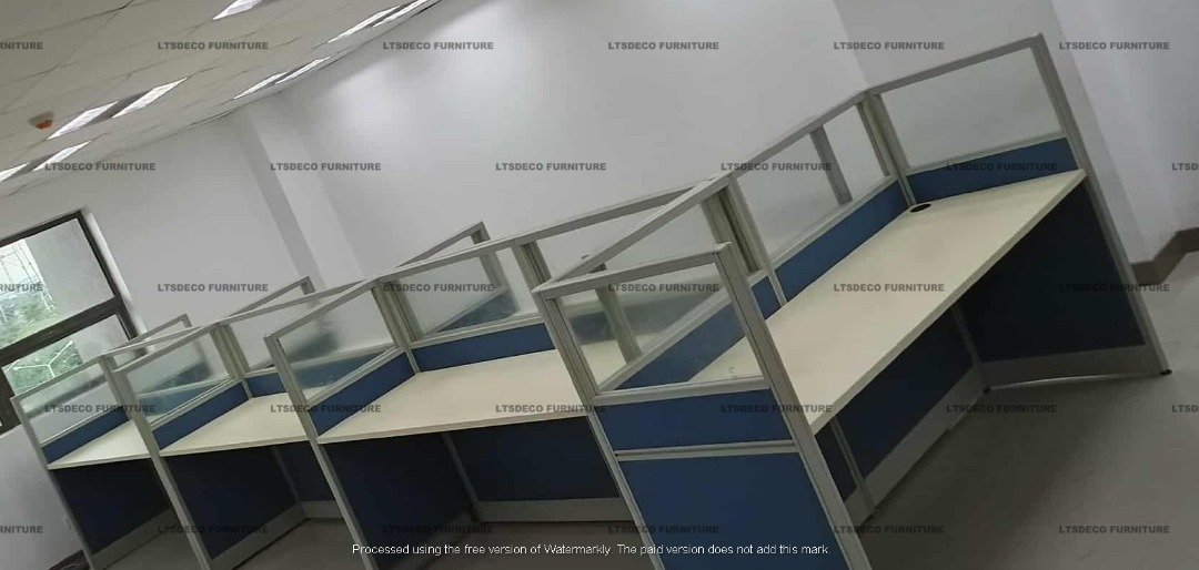 Office Cubicles with Glass Partitions Office Partition Office Furniture ...