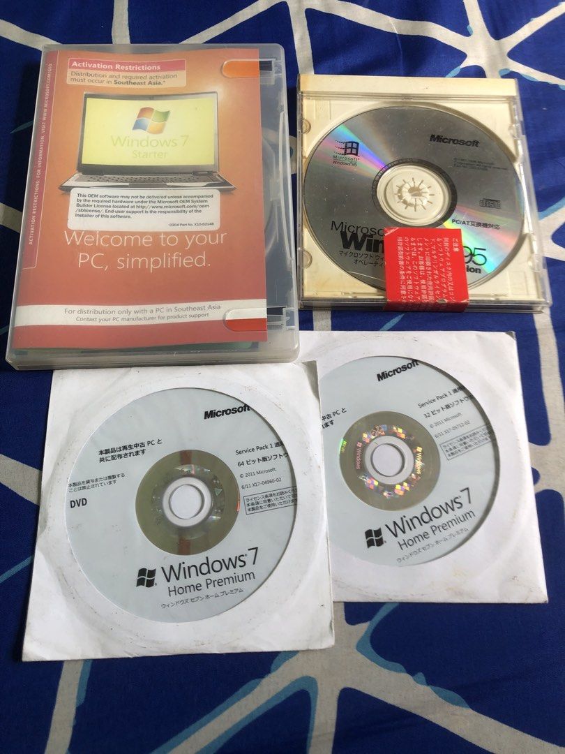 Old Windows installer discs lot set (Category: Software) located in Quezon City. Submitted by markgolveo (Listing ID 1439812028, Image 1). Description: Old Windows installer discs lot set.