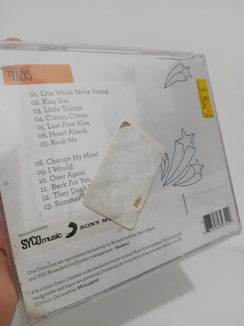 One Direction - Take Me Home CD (Sealed) (Category: CDs & DVDs) located in Las Pinas. Submitted by yannsdungeon7 (Listing ID 1439863383, Image 3). Description: ❗️FOR SALE❗️ One Direction - Take Me Home CD (Sealed) SEALED. See photos. Buy now, pay within 24 hrs after invoice. No to long reservation. 📍Item in Las Pinas 💵 GCash payment first (No COD/No COP) 🚚 Flash Express/ Lalamove / Grab (shouldered by buyer). NO LBC..