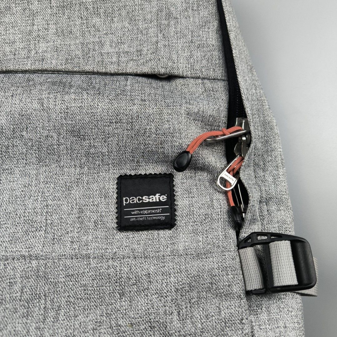 Pacsafe Slingsafe LX350 (Category: Backpacks) located in General Mariano Alvarez. Submitted by rammrtnz (Listing ID 1439813900, Image 3). Description: Pacsafe Slingsafe LX350 Capacity: 16L Can fit 13inches macbook/tablet/laptop Dimension: Height - 15inches Width - 10inches Note: Missing removable front pocket/pouch and yung rubber sa end ng strap Overall excellent condition Php1480+shipping fee Mode of payment: Via Gcash/Maya or RCBC. Message us 