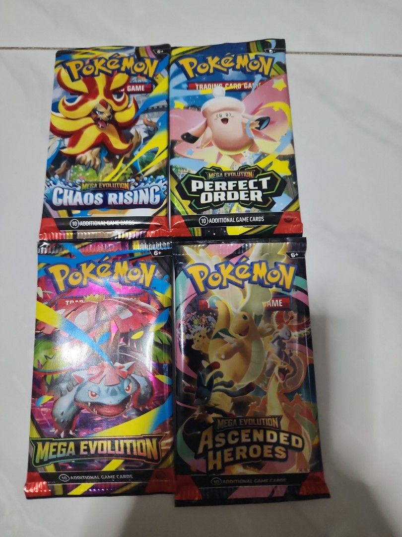 Pokemon TCG Booster Packs - Perfect Order, Chaos Rising, Ascended ...