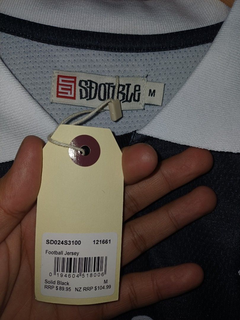 S-Double Football Jersey (Category: Tshirts & Polo Shirts ) located in Marikina City. Submitted by plus6three (Listing ID 1439981527, Image 2). Description: S-Double Football Jersey-Solid Black Medium-Large 22.5x29 Brand New 4,500php Negotiable Marikina/Antipolo Area DM📩.