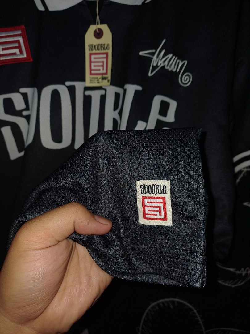 S-Double Football Jersey (Category: Tshirts & Polo Shirts ) located in Marikina City. Submitted by plus6three (Listing ID 1439981527, Image 3). Description: S-Double Football Jersey-Solid Black Medium-Large 22.5x29 Brand New 4,500php Negotiable Marikina/Antipolo Area DM📩.