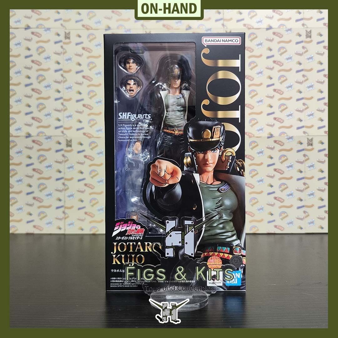 s.h.figuarts Jotaro Kujo (Category: Figurines & Statues) located in Quezon City. Submitted by figsnkits (Listing ID 1439942925, Image 1). Description: S.H.Figuarts Jotaro Kujo Php 4,000 MISB 2pcs available (both box with dents) Location: - Shoppesville Plus, Greenhills - Quezon City MOP: GCash | BPI | Maya | Cash (GH store) MOD: Same day delivery | GH store pick-up | LBC (Courier booking & SF: c/o buyer) Send us a message for more details! Thank 