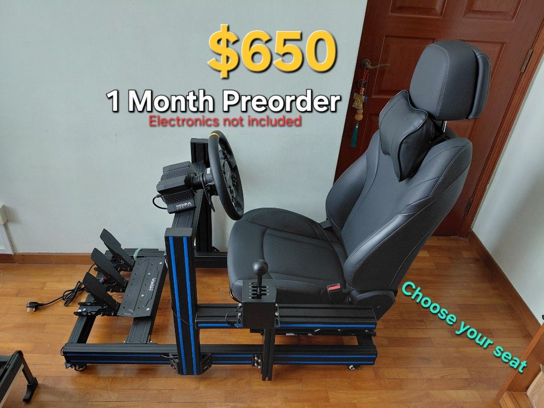 Sim Racing Rig Cockpit Aluminium Profile 4080 DIY (compatible with MOZA ...