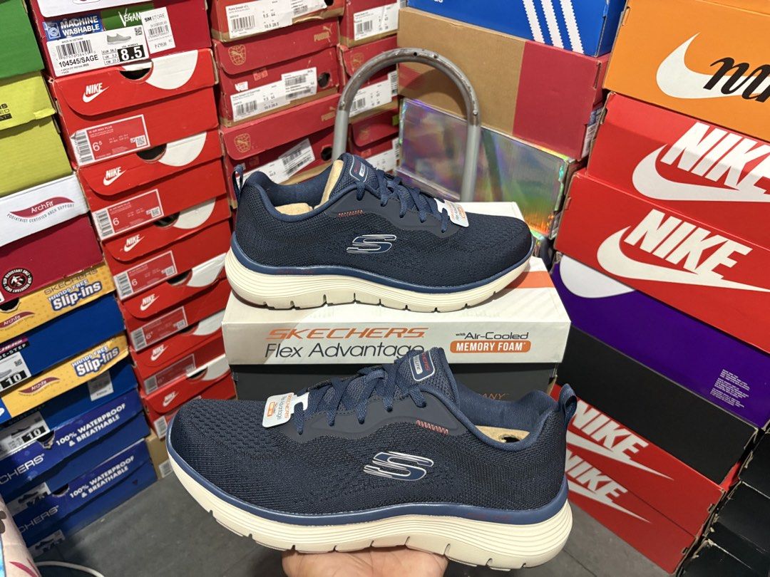 SKECHERS SHOES FOR MEN (Category: Sneakers) located in Manila. Submitted by renalyn1994 (Listing ID 1439939001, Image 2). Description: 100% ORIGINAL BRANDNEW WITH MEMORY FOAM FLEX ADVANTAGE SIZE: 8 / 10 / 11 US Mens .