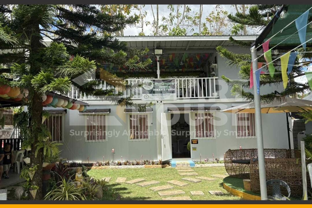 SMARTHOUSE PREFAB CONTAINER RESORT (Category: Construction & Building Materials) located in Quezon City. Submitted by Smarthouseph (Listing ID 1439864064, Image 2). Description: Akala mo traditional build lang ang kayang gumawa ng ganitong resort vibes? 👀🌿 This stunning resort project in Alfonso, Cavite is built with Smarthouse Prefab Container Solutions — modern, mas mura, mabilis gawin, at resort-ready agad. Perfect for staycations, resorts, 