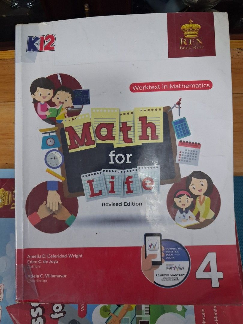 Super Sale! Grade 4 Rex Textbooks (Category: Textbooks) located in Valenzuela. Submitted by jjbeautydreams (Listing ID 1439835777, Image 2). Description: - Complete Grade 4 textbook -2nd Hand Books with answers,pencil and pen check marks on some pages and activities. -P100 pesos each Book - Includes: -Math for Life, -Essential English - Science Links -MAPEH Adventures -Yamang Filipino -Kayamanan -Learning and Living - Editions from 2019-2023 - Id
