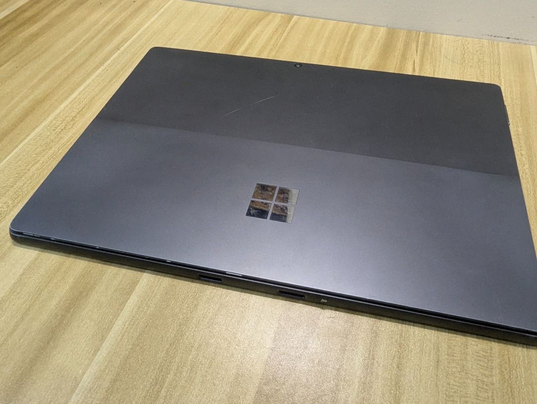 Surface Pro 8 512GB 8 GB RAM Tablet Only (Category: Laptops & Notebooks) located in Calauan. Submitted by thetraddycat (Listing ID 1439931902, Image 3). Description: Surface Pro 8 512GB 8 GB RAM Tablet Only (Fair Condition) Condition: Visible scratches on the back. There is a small crack on the bottom-left part of the screen, but overall, the tablet works well. 💻Specifications: ▪️ Windows 11 ▪️ 8 GB RAM ▪️ 512 GB NVME Storage (Upgradable to 1 TB