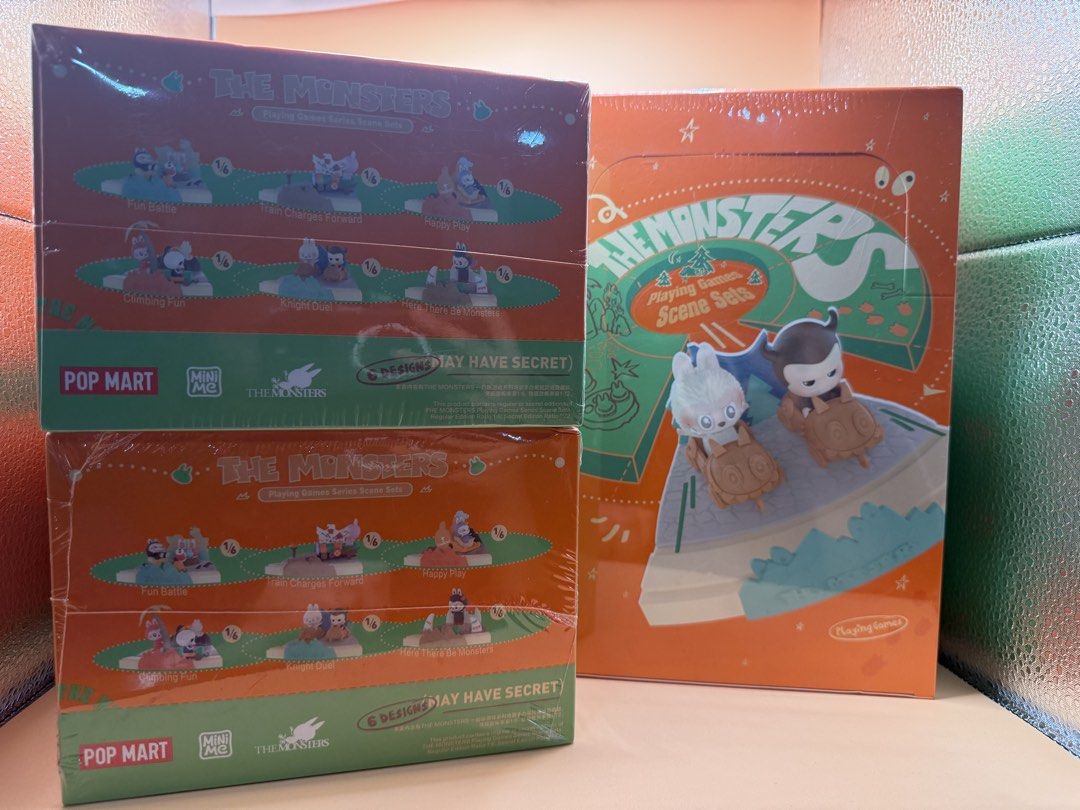 THE MONSTERS Playing Games Series Scene Sets (Whole Set) (Category: Designer & Blind Box Toys) located in Makati City. Submitted by lieannecde (Listing ID 1439959721, Image 3). Description: Sealed RFS: Declutter.