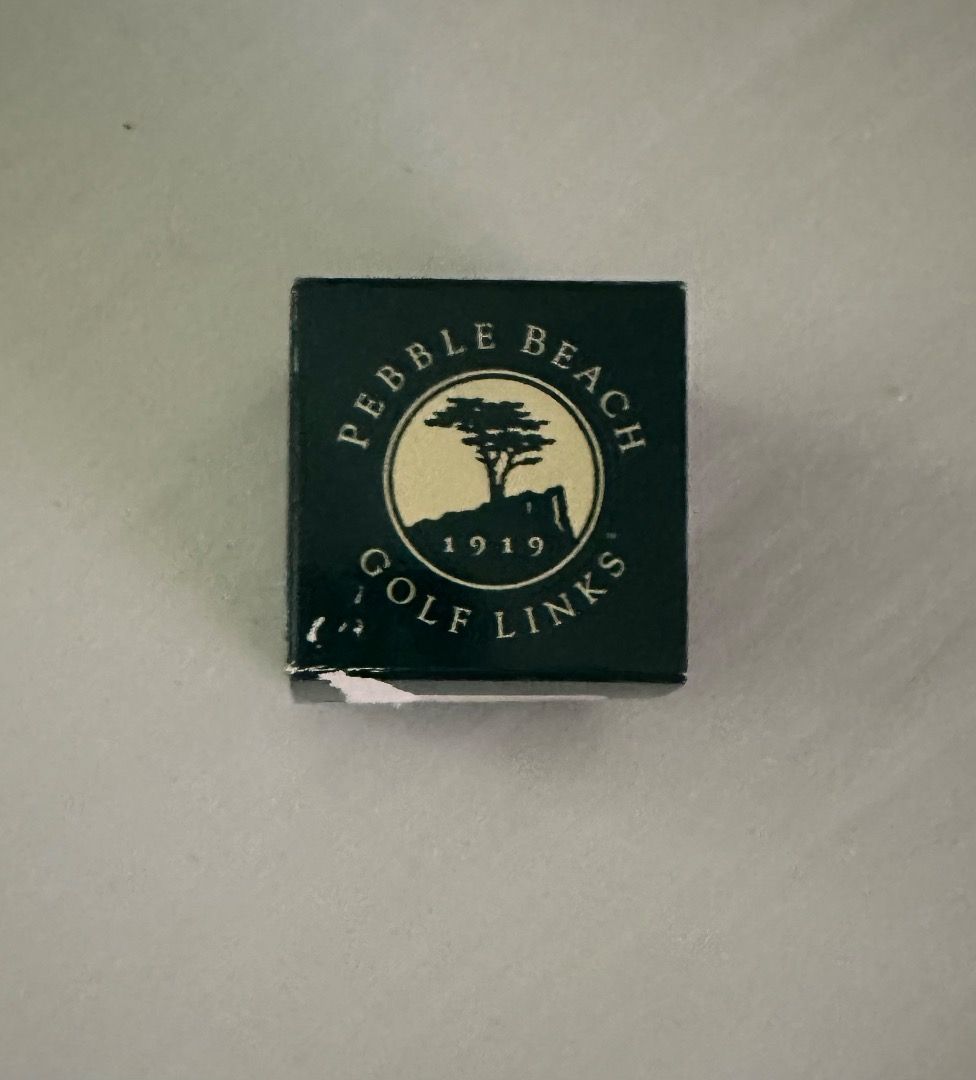 Titleist Pebble Beach Golf Links Golf Ball (Category: Golf) located in San Juan City. Submitted by looneybin559 (Listing ID 1439854743, Image 3). Description: - Titleist golf ball included. - Comes with a Pebble Beach Golf Links box. - Box features the Pebble Beach logo and the year 1919. - Golf ball has both Titleist and Pebble Beach logos. - Box color: Green and white. WYSIWYG. ***ITEM IS AVAILABLE IF YOU CAN SEE THIS MESSAGE. Please avoid aski