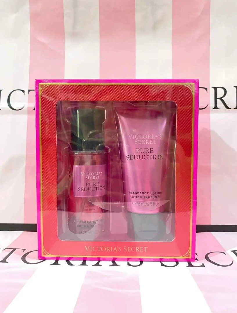 Victoria's Secret Gift Set (75ml) (Category: Fragrance & Deodorants) located in Cebu City. Submitted by mjsmoto (Listing ID 1439888981, Image 3). Description: ☑️All Original from CANADA ☑️Money back guaranteed if proven fake ☑️All on hand and ready to ship! Mode of payment ✅Gcash ✅Maya ✅Bank transfer ✅COD Delivery via ✅LBC ✅J&T ✅Maxim (if nearby cebu) FYI... All products are 💯% ORIGINAL sourced from Canada 🇨🇦 Binili po lahat sa mismong store a