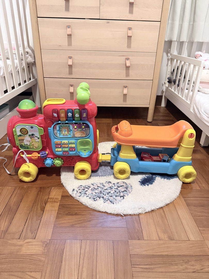 Vtech Train Walker VTech Sit-to-Stand Smart Train Walker, Babies & Kids, Infant Playtime ...