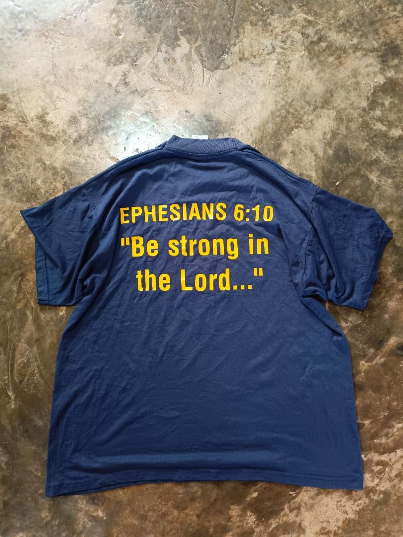 Vtg verse tee (Category: Tshirts & Polo Shirts ) located in Davao. Submitted by plan-b (Listing ID 1439830682, Image 3). Description: Vtg verse tee Size - L Dimes - 22x26.5 good fade sa neck fotl tag - 1100.