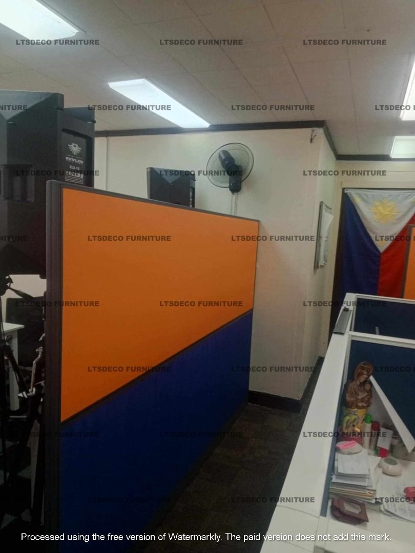 WALL PANEL DIVIDER CUSTOMIZED / WORKSTATION TABLE DESK OFFICE PARTITION ...