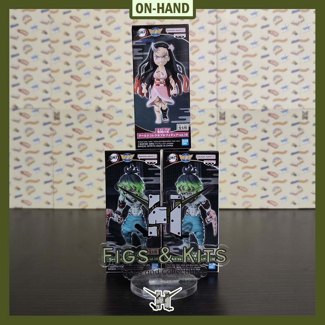 WCF Demon Slayer: Nezuko / Gyutaro (Category: Figurines & Statues) located in Quezon City. Submitted by figsnkits (Listing ID 1439940958, Image 1). Description: - WCF Demon Slayer C - Nezuko - WCF Demon Slayer D - Gyutaro Php 350 each MISB Location: - Shoppesville Plus, Greenhills - Quezon City MOP: GCash | BPI | Maya | Cash (GH store) MOD: Same day delivery | GH store pick-up | LBC (Courier booking & SF: c/o buyer) Send us a message for more det