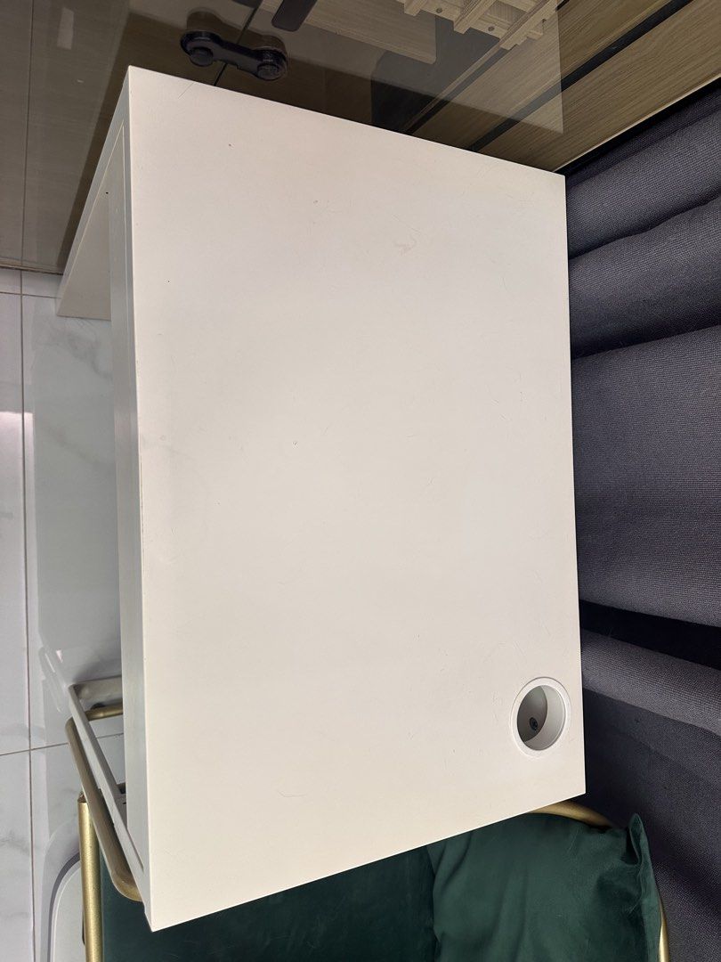 White Desk with Drawer, Furniture &amp; Home Living, Furniture, Tables ...