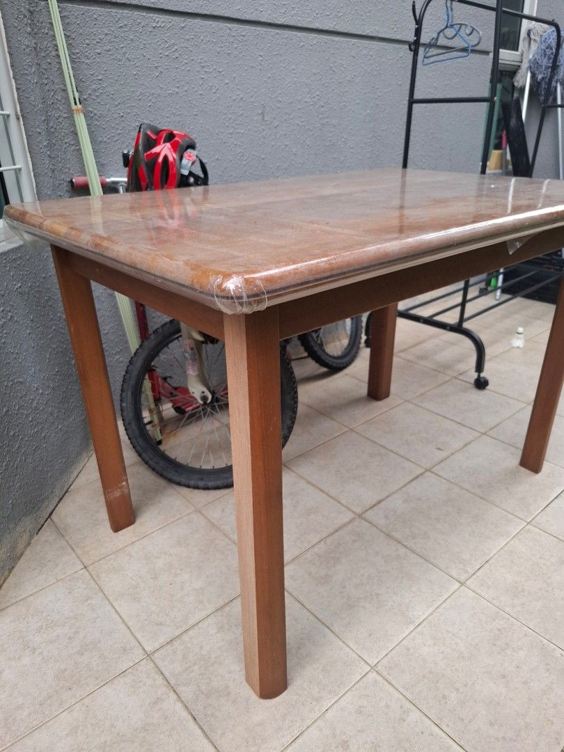 Wooden Dining Table, Furniture &amp; Home Living, Furniture, Tables &amp; Sets ...