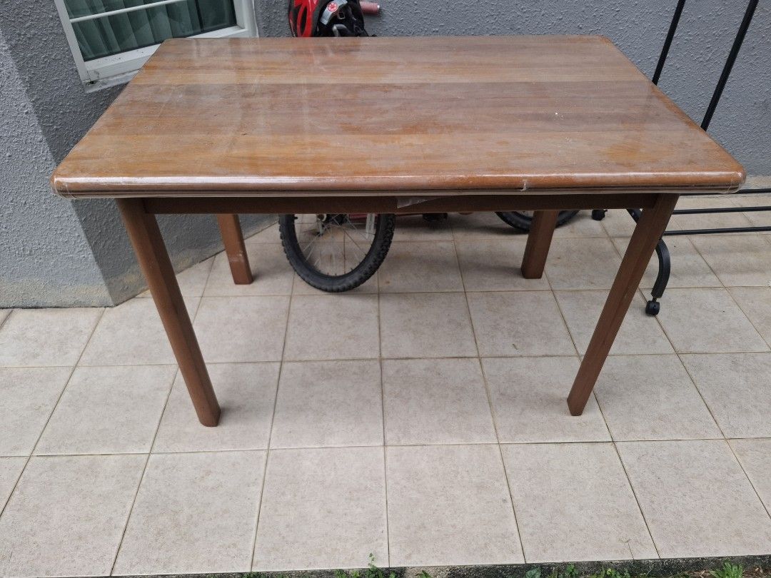 Wooden Dining Table, Furniture &amp; Home Living, Furniture, Tables &amp; Sets ...