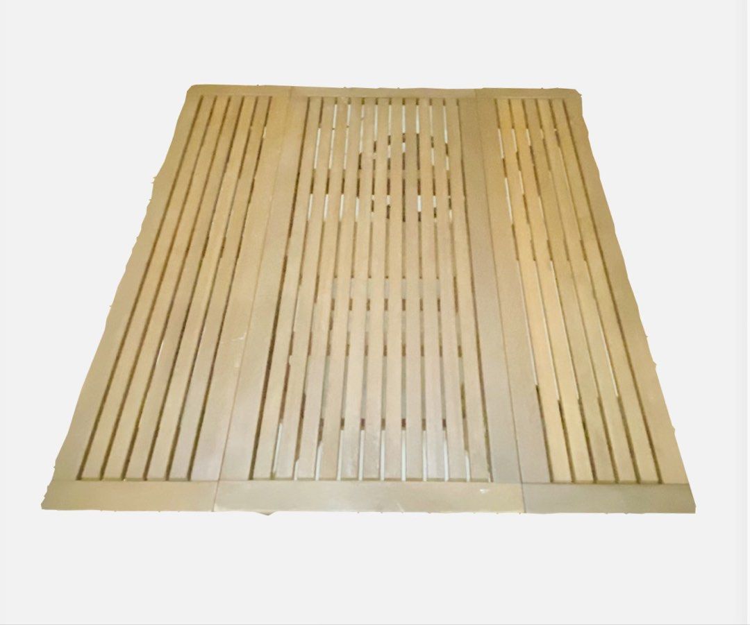 Wooden Folding Table and Chair Set (Category: Tables & Sets) located in Batangas. Submitted by chooseurpick (Listing ID 1439861194, Image 3). Description: FOR MEET UP/FREE DELIVERY: SM HYPERMARKET Balagtas, Batangas City or nearby area only - Wooden folding table and chair set - True Space-Saver: The table features a drop-leaf design, allowing it to fold down to just 19.5” wide - Integrated Storage: All 4 chairs fit perfectly inside the table bas